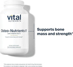 Vital Nutrients Osteo-Nutrients II - Vitamin K2 + D3, Calcium, Boron, and Magnesium for Bone Strength* - Healthy Heart Support - Vegetarian Supplement - Gluten, Dairy, Soy Free - 240 Capsules