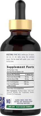 Carlyle Fulvic Acid Drops 4 fl oz | Liquid Trace Minerals | Ionic Supplement | Vegetarian, Non-GMO & Gluten Free | by Vital Trace