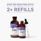 VIMERGY USDA Organic Zinc Supplements for Women & Men (7.5mg Liquid Zinc Per Serving) Fast-Absorbing Immune Support, Promotes Healthy Bones & Skin, Vegan, Up to 120 Servings (240mL)