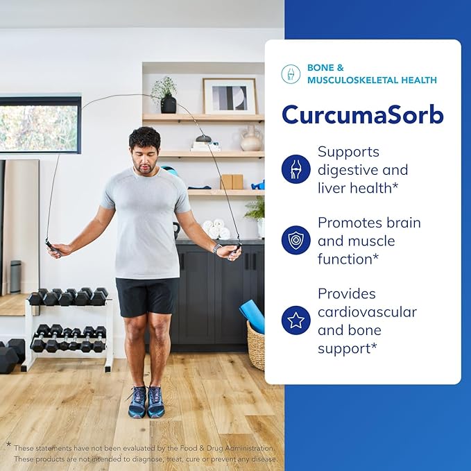 Pure Encapsulations CurcumaSorb 180's - Meriva Curcumin Phytosome - Supports Joint Health* - Gluten Free & Non-GMO - 180 Capsules