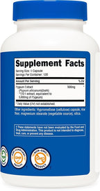 Nutricost Pygeum Extract 120 Capsules for 120 Servings Per Bottle - Vegan, GMO Free and Gluten Free