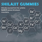 84,000 MG Organic Shilajit Gummies with 85+ Trace Minerals, Fulvic Acid, Shilajit for Men & Women, Energy & Immune Support, High Potency Gold Grade, Sugar-Free, Vegan, 100% Natural 120 Gummies