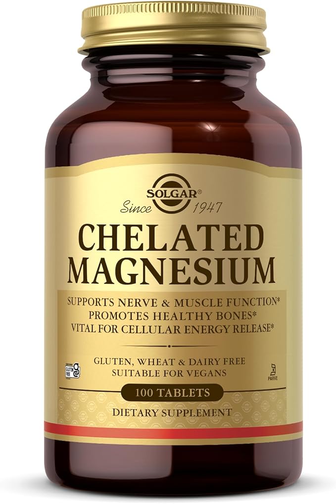 Solgar, Chelated Magnesium Prop 65, 100 Tablets