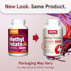 Jarrow Formulas Maximum Strength Methyl B-12 5000 mcg, Dietary Supplement Extra Strength Methyl Folate 400 mcg, Dietary Supplement for Cardiovascular