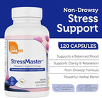 Zahler StressMaster, Relaxation Support Supplement, Promotes Natural Calm, Certified Kosher 120 Capsules