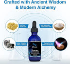 Zynergy Plus Colloidal Gold Liquid | All Natural, Pure Monoatomic 24k Food Grade Mineral Au & Indium | Ormus Gold Oil Supports Pineal Gland, Anti-Aging, Meditation, Yoga, Third Eye