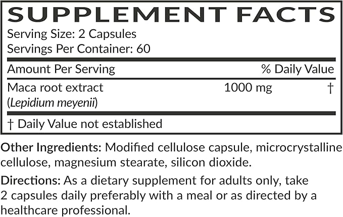 Futurebiotics Maca Root Extra Strength Supports Energy, Stamina & Reproductive Health, Non-GMO, 120 Vegetarian Capsules