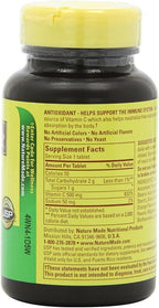 Nature Made Chewable Vitamin C 500 mg Tablets, 60 Count to Help Support the Immune System (Pack of 3)