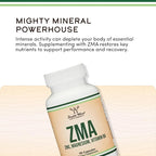 ZMA Supplement for Men and Women (Over 100% Daily Value of Zinc, Magnesium Aspartate, Vitamin B6) 501mg, 90 Capsules for Restfulness and Active Lifestyle Support by Double Wood Supplements
