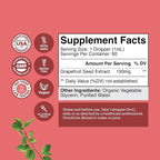 GSE Grapefruit Seed Extract Liquid - One Drop Daily - Super Concentrated Grape Seed Extract Liquid Drops Rich in Bioflavonoids & Polyphenols for Gut Health & Immune Support - 2 Fl Oz (2 Pack)