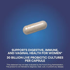 Nature’s Way Fortify Women’s Probiotic 30 Billion CFU, Daily Multi-Strain Probiotic for Digestive, Vaginal, and Immune Support*, Once-Daily Capsule, No Refrigeration Required, 30 Capsules