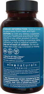 Viva Naturals Omega-3 Fish Oil, Triple Strength, 2500 mg, 30 Softgels – Re-Esterified Omega 3 Fatty Acids Including EPA, DHA, DPA - Pascatarian-Friendly