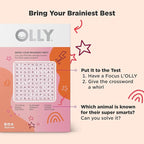 OLLY Focus Buddies L’OLLY Pops, Cognizin, Vitamins B6 & B12, Omega-3 ALA, Supports Focused Attention & Healthy Brain Function,* Kids 4+ Dietary Supplement, Watermelon Strawberry,25 Count (Pack of 2)