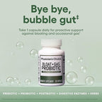 Physician's CHOICE Bloat & Gas Probiotic 5-in-1 Proactive Support + Daily Relief - Digestion & Gut Health- Herbals, Digestive Enzymes, Post & Prebiotics - Gas Relief for Adults - Women & Men - 30ct