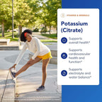 Pure Encapsulations Potassium (Citrate) - Essential Electrolyte Supplement to Support Nerve & Muscle Function, Adrenals, Hormones, Heart Health & Energy* - Potassium Citrate Capsule - 90 Capsules