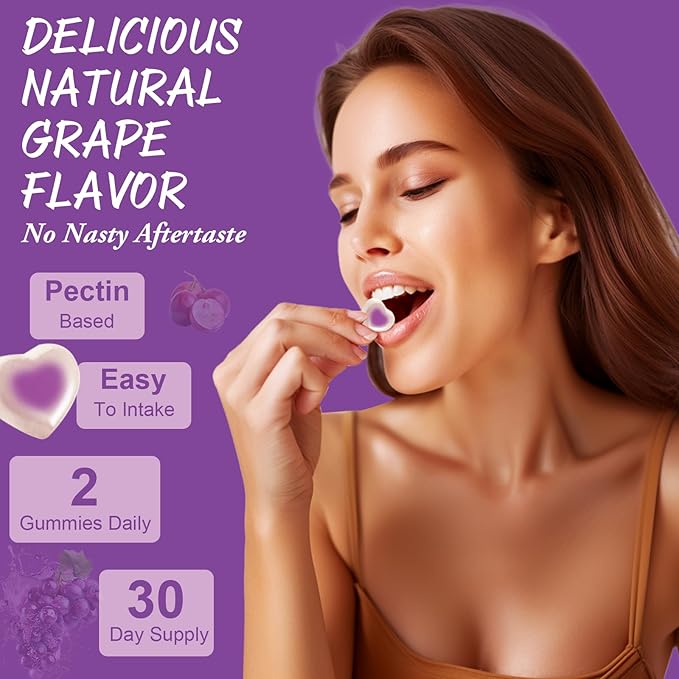 Totaria (2 Pcs) Sugar Free Multivitamin Gummies for Women 14+ w/Inositol, Iron, Folate, Biotin, Womens Daily Multivitamin Gummy w/Vitamin A, D, C, B, Support Hair, Skin, Energy, Immune, Grape Flavor