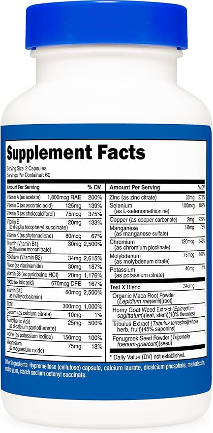 Nutricost Multivitamin for Men 120 Capsules - Vitamins and Minerals for The Healthy Man
