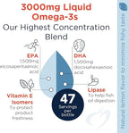 Designs for Health OmegAvail Hi-Po Liquid - High Concentration 1500mg EPA 1500 DHA - Triglyceride Omega 3 Fish Oil Heart Health & Brain Supplements - Natural Lemon Flavor (8oz)