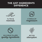 Just Ingredients Magnesium Complex - Five Bioavailable Forms for Relaxation, Sleep, Mood Support - 60 Capsules