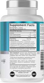 Oral Probiotics for Mouth Bad Breath Treatment for Adults; Dentist Formulated Dental Probiotics for Teeth and Gums, Chronic Halitosis with BLIS K12 M18, Chewable Oral Health Tablets Strawberry Vanilla