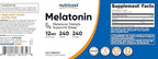 Nutricost Melatonin 12mg, 240 Tablets - 12mg Per Serving, Non-GMO, Gluten Free
