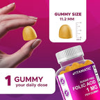 Vitamatic Folic Acid Gummies 1000 mcg (1 mg) – Essential Prenatal Vitamin B9 for Mom & Baby – 120 Vegan Gummies per Bottle – 2 Pack