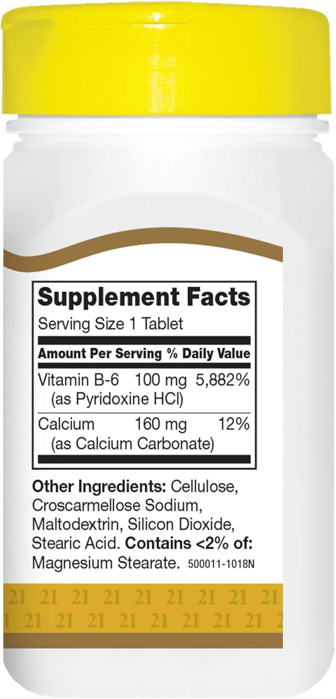 21st Century Vitamin B-6 100 Mg, 110 Count