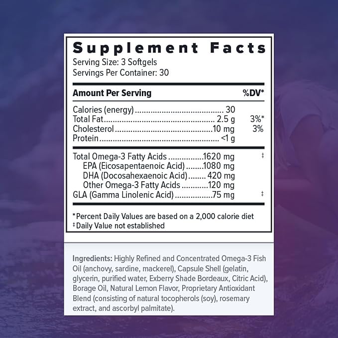 Focus Relief Plus Formula for Dry Eyes (90 ct. 30 Day Supply) Omega 3 Supplemen for Dry Eyes - Dry Eye Relief Supplement -Omega 3 Fish Oil for Dry Eyes