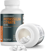 Bronson Potassium Citrate 99mg Essential Mineral Non-GMO, 200 Vegetarian Tablets