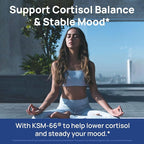 Selerb CalmTrio Magnesium Glycinate Powder Cortisol Drink Mix - No Sugar with L-Theanine, Ksm-66® Ashwagandha, Lemon Balm, Vitamin D3, B6, Supplements for Relax, Focus & Calm, Raspberry Lemon 20 Ct
