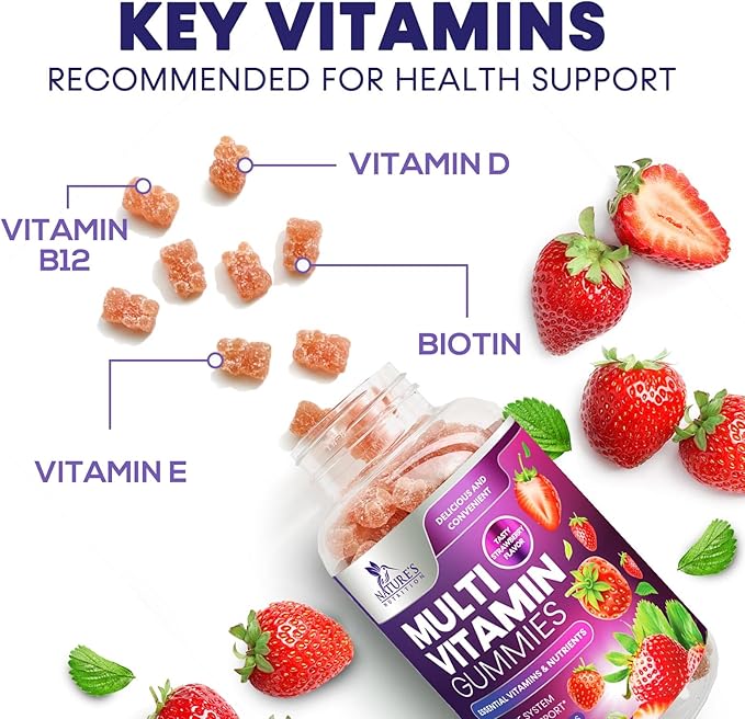 Multivitamin Gummies for Adults - Daily Adult Multivitamins Gummy with Vitamins A, C, D, B12 for Women & Men, Immune Support Gummy Multivitamins Supplement, Adult Multi VIT Vitamin - 120 Gummies