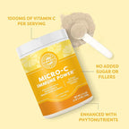 Vimergy Micro-C Immune Power TM * - 500g – 139 Servings – 2000mg/serving – Gentle Form – Antioxidant Phytonutrients – Immune & Nerve Support – Benefits Bone & Cartilage – Gluten-Free – Kosher – Vegan