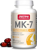 Jarrow Formulas MK-7 180 mcg - Bioactive Form of Vitamin K2-30 Servings (Softgels) - for Bone & Cardiovascular Health - Vitamin K2 MK-7 Dietary Supplement - Gluten-Free