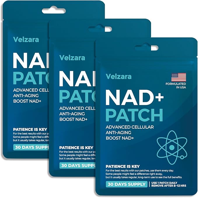 NAD+ Patches Comfortable All-Day Wear Vegan, Water-Resistant 90 Patches