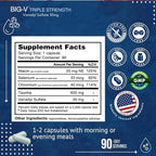 Bricker Labs Big-V Triple Strength Vanadyl Supplement: Vanadyl Sulfate 30 mg, Taurine 600 mg, Selenium, Chromium and Niacin, Blended Mineral Supplement Capsules 90 ct