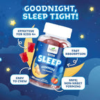 Kids Melatonin Gummies - 2mg Melatonin Per Serving - Best Children's Melatonin Gummy for Restful Sleep - Kids Chewable Sleep Supplement - Natural Tasty Berry Flavor - Non-GMO Vegan - 120 Gummies