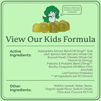 WonderGreens Kids Super Veggie Gummies – Sugar-Free, Allergen-Free Multivitamin for Picky Eaters with Probiotics – Tummy & Immune Support – Green Apple Flavor (30 Count)