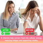 Vitamin B Complex Gummies for Women & Men - Vitamin B12, B1, B2, B3, B5, B6, B-Complex Vitamin Supplements for Energy & Immune Support, Sugar-Free/Vegan/Gluten-Free, Raspberry Flavor 60 Count