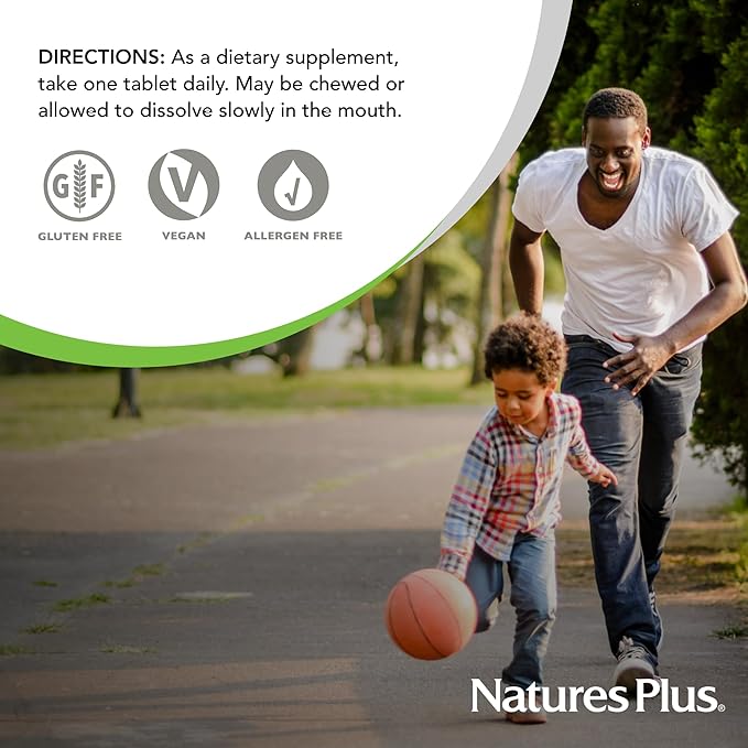 NaturesPlus Chewable Iron, Cherry - 90 Tablets, Pack of 2 - Supports Healthy Blood & Natural Energy Production - High-Potency Supplement with Vitamin C & Herbs - 180 Total Servings