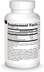 Source Naturals DIM, Diindolylmethane 100mg with BioPerine, Vitamin E & More - 60 Tablets
