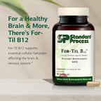 Standard Process - for-Til B12 - Vitamin B12 Supplement for Brain & Nervous System Support - Immune Health & Cellular Function - Non-Dairy & Non-Soy Supplement - 90 Capsules