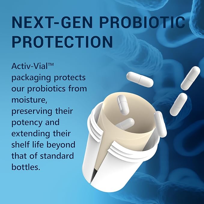 MyoActivo 60 Billion CFU Probiotic - Unique Tri-Blend w/ 8 Probiotic Strains, Prebiotics & Postbiotics - for Digestive & Immune Support - Delayed Release - Shelf Stable - Non-GMO, Gluten Free - 30 Ct