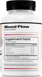 Nature's Pure Blend Nitric Oxide Supplements for Women – L-Arginine L-Citrulline – Heart Support & Flow Circulation Booster – 1500MG L Arginine and L Citrulline, Preworkout, Bodybuilding