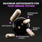 1000mg Glutathione for Immune Support - 100mg Absorption Complex - Reduced Liposomal Glutathione Supplement with Alpha Lipoic Acid - Brain Booster, Glowing Skin, Liver Support