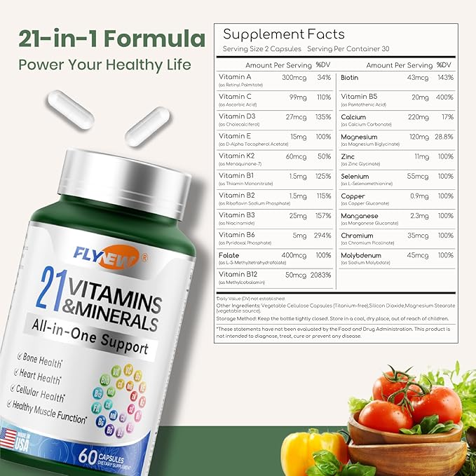 Shilajit for Men Women, Shilajit for Extra Power, Stamina & Immune Support, Multivitamin for Women Men, Womens Multivitamin for Bone, Skin & Immune Health Support, 60 Capsules Per Bottle