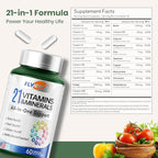 Shilajit for Men Women, Shilajit for Extra Power, Stamina & Immune Support, Multivitamin for Women Men, Womens Multivitamin for Bone, Skin & Immune Health Support, 60 Capsules Per Bottle