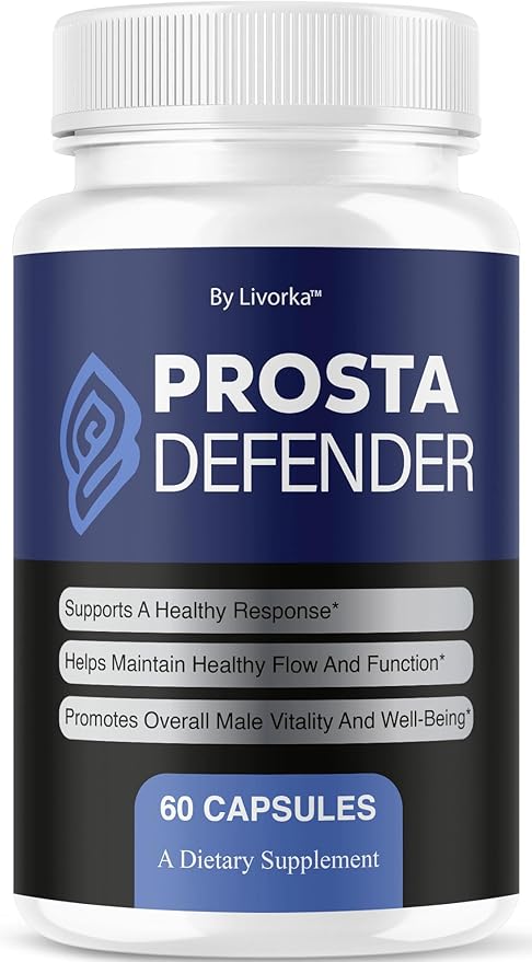 ProstaDefender - Official ProstaDefender Capsules Support Supplement Premium Advanced Natural Formula Daily Pills Multivitamin for Overall Health & Wellness, 60 Capsules for 1 Month
