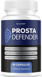 ProstaDefender - Official ProstaDefender Capsules Support Supplement Premium Advanced Natural Formula Daily Pills Multivitamin for Overall Health & Wellness, 60 Capsules for 1 Month
