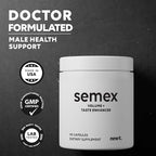 SEMEX Semen Volume Booster – Doctor Formulated Natural Support for Male Sperm Health, Load Volume Boost & Stamina – Non-GMO, Vegan, Gluten-Free, Fertility Supplement Made in USA - 90 Count