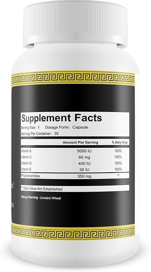 The Beard Czar- Phytoceramides- Promotes Healthy Hair & Smooth Skin- Supports Collagen Production- Helps Maintain Healthy Skin Hydration- 30 Capsules
